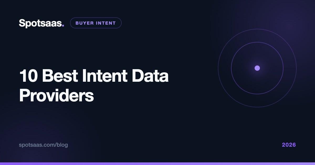 10 Best Buyer Intent Data Providers in 2026 (Compared)