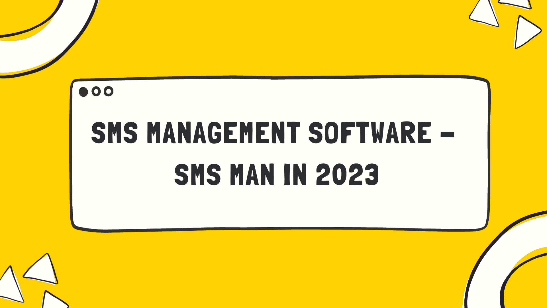 SMS management software