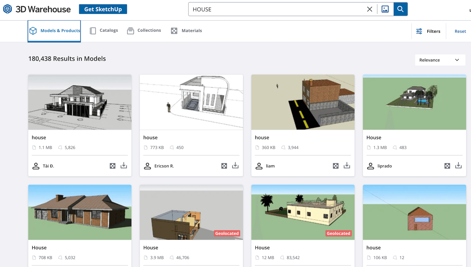 3D Warehouse by SketchUp