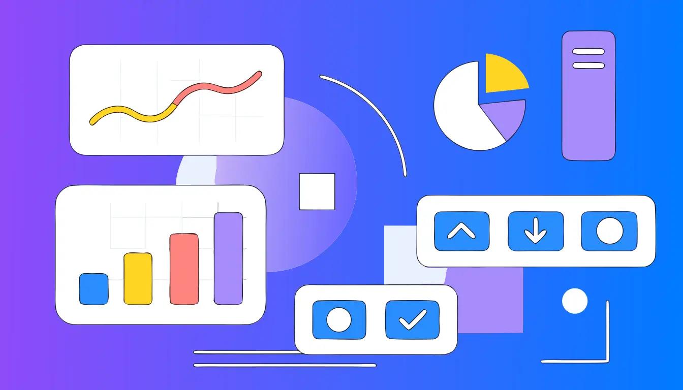 Financial analysis FP&A dashboard charts and reporting illustration