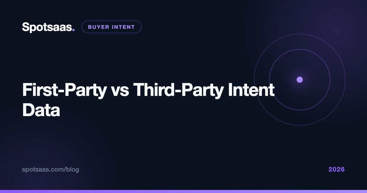 First-Party vs Third-Party Intent Data: Which Should You Buy? (2026)