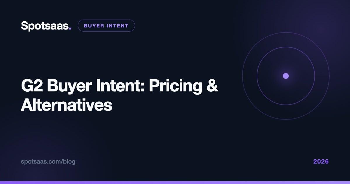 G2 Buyer Intent: Pricing, How It Works & Alternatives (2026)