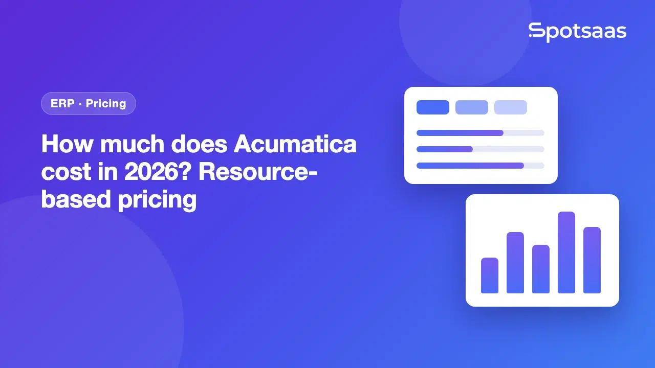 How much does Acumatica cost in 2026? Resource-based pricing