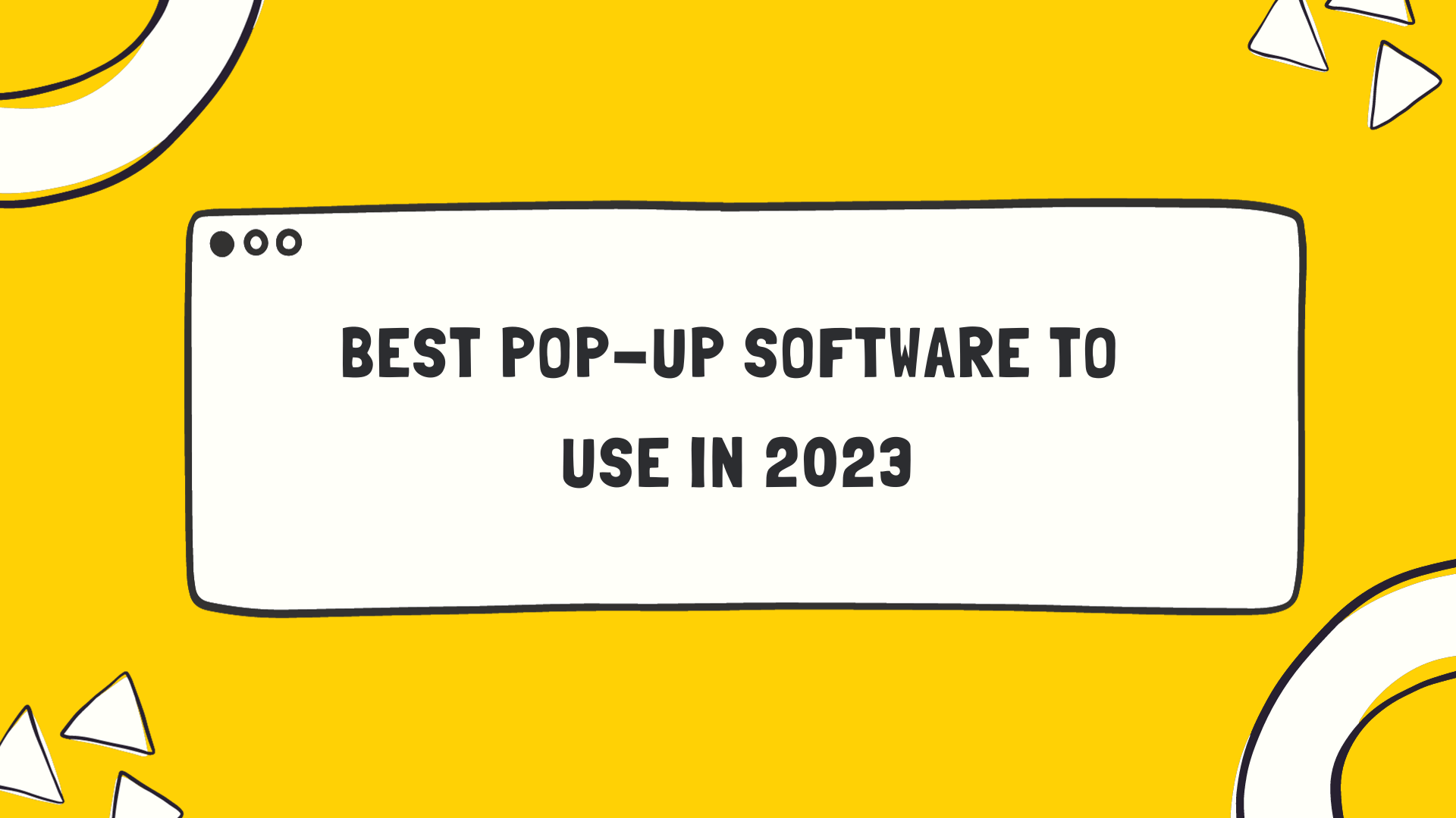 Pop-up software