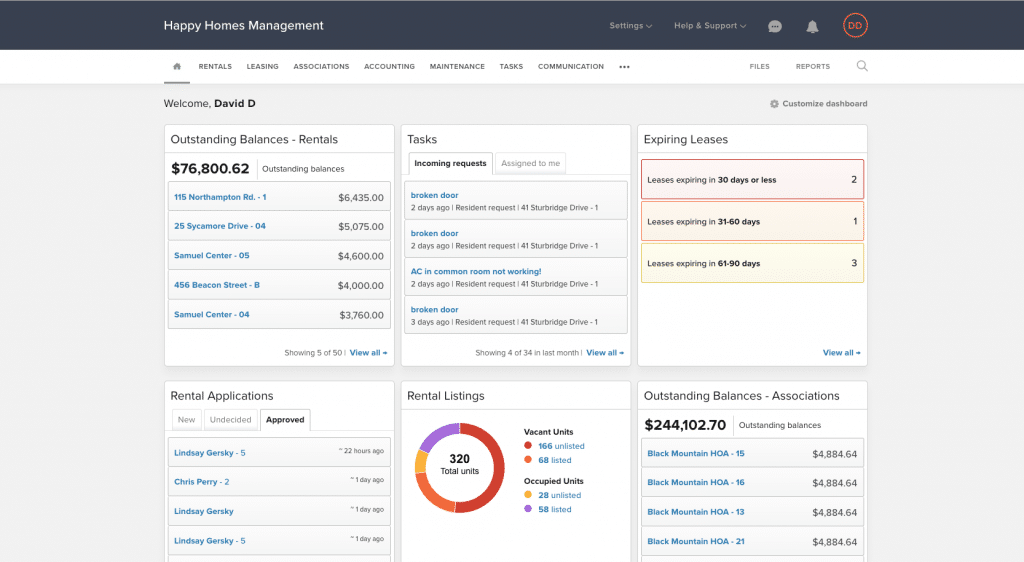 Buildium - Best Real estate project management tool