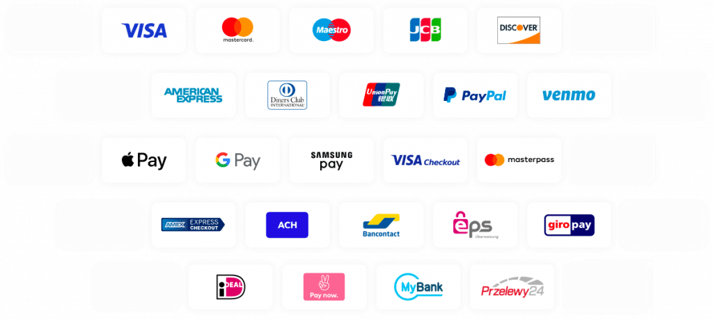 Multitude of payment methods in Payment Gateway Software