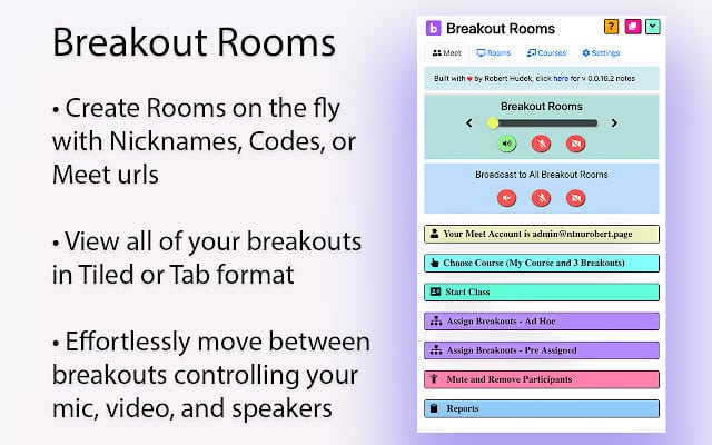 Breakout rooms for increasing event interactions