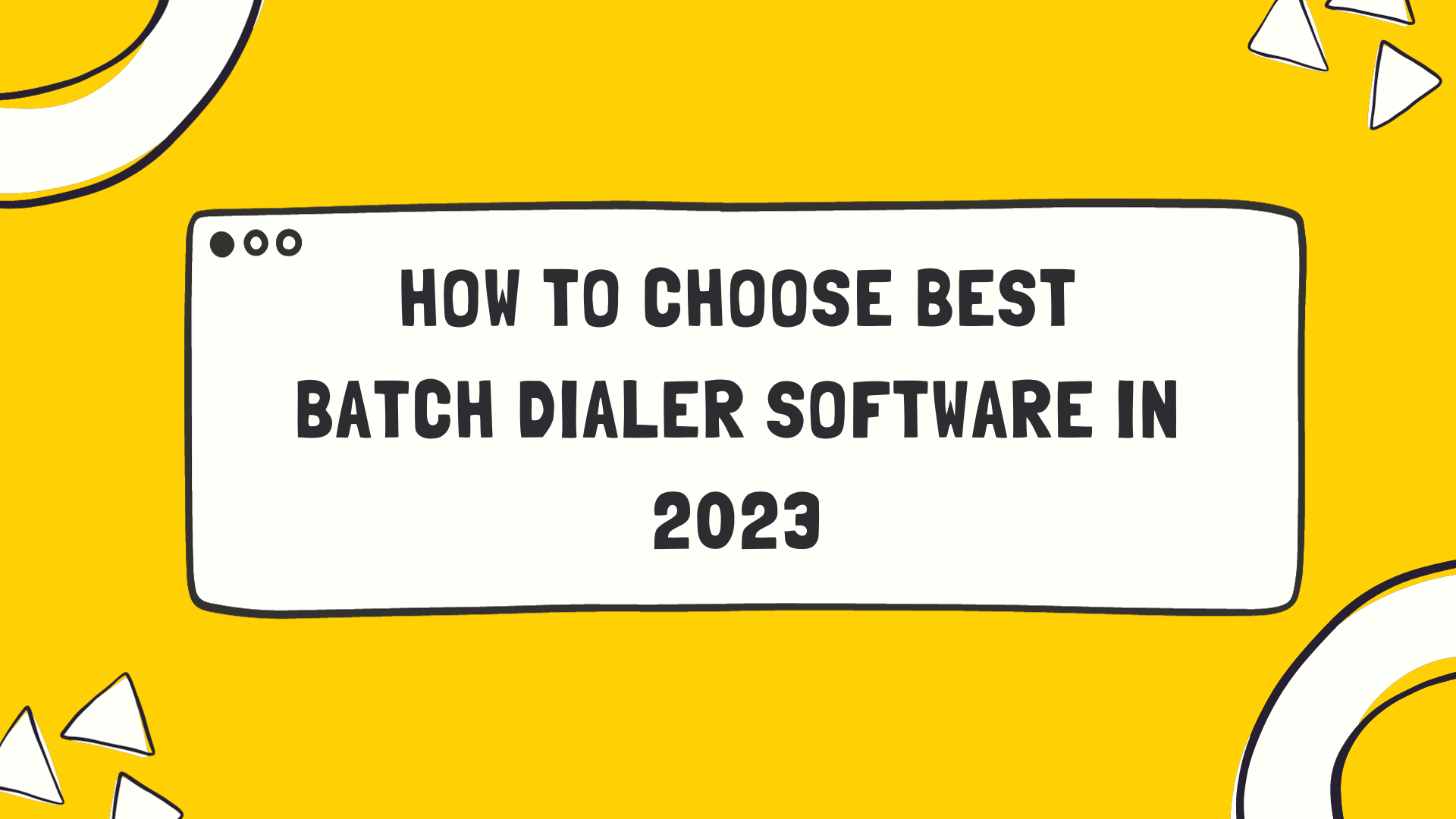Batch Dialer Software