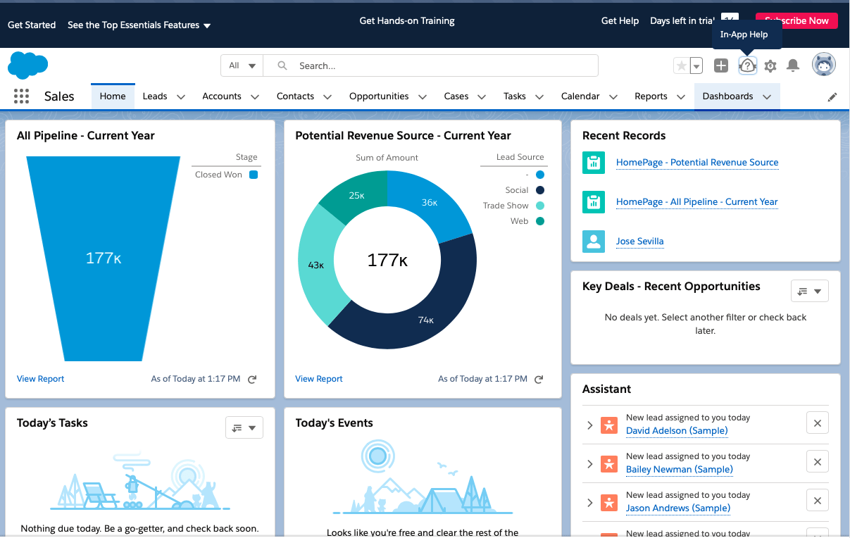 Hubspot, Salesforce and Zoho