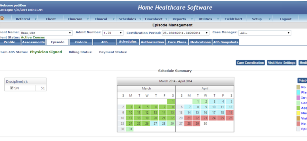 Advanced Scheduling Capabilities of Kantime