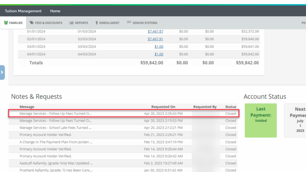 Blackbaud Tuition Management