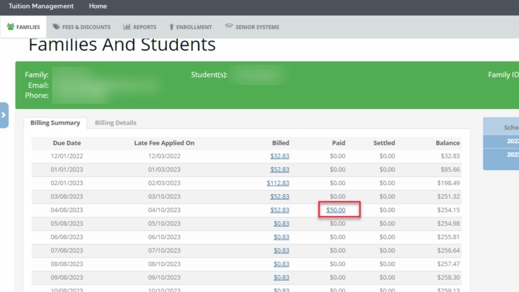 Blackbaud Tuition Management