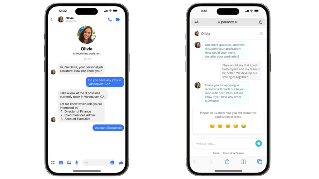 Top 5 Best HR Chatbots for Your Organization 2 Olivia by Paradox